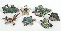 vintage pins and earrings