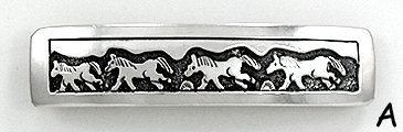 Navajo Sterling Silver storyteller barrettes