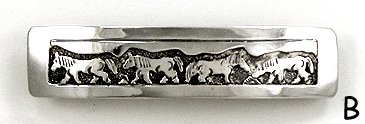 Navajo Sterling Silver storyteller barrettes