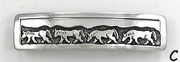 Navajo Sterling Silver storyteller barrettes