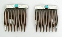 Sterling Silver Navajo Hair Combs