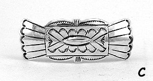 Navajo Sterling Silver  Barrette