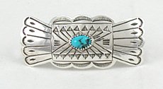 Sterling Silver Navajo Feather Barrette
