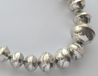 Hand made Native American Indian Jewelry; Navajo Sterling Silver horse bracelet