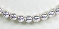 Hand made Native American Indian Jewelry; Navajo Sterling Silver bead necklace
