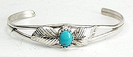 Hand made Native American Indian Jewelry; Navajo Sterling Silver bracelet