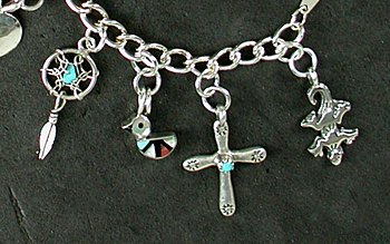 Hand made Sterling Silver Charm Bracelet