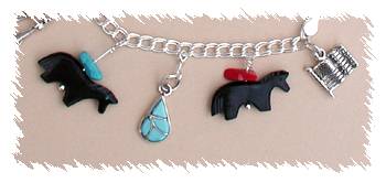 Hand made Sterling Silver Charm Bracelet