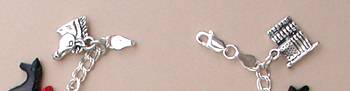 Hand made Sterling Silver Charm Bracelet
