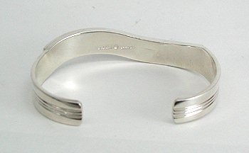 Hand made Native American Indian Navajo Sterling Silver Multi-Stone Inlay Bracelet