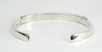 Hand made Native American Indian Navajo Sterling Silver Turquoise Inlay Bracelet