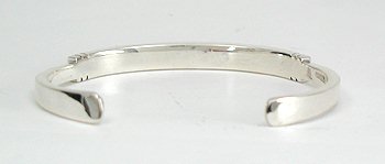 Hand made Native American Indian Navajo Sterling Silver Inlay Bracelet