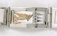 Sterling silver Navajo link bracelet