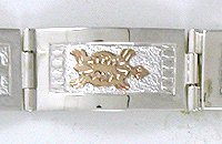 Sterling silver Navajo link bracelet