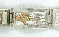 Sterling silver Navajo link bracelet