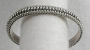 Hand made Native American Indian Jewelry; Navajo Sterling Silver feather bracelet