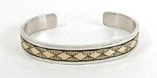 Authentic Native American Sterling Silver bracelet by Navajo Bruce Morgan