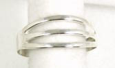 Hand made Native American Indian Jewelry; Navajo Sterling Silver Band bracelet