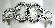 Hand made Native American Indian Jewelry; Navajo Sterling Silver sandcast bracelet