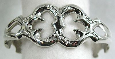 Hand made Native American Indian Jewelry; Navajo Sterling Silver sandcast bracelet