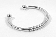 Hand made Native American Indian Jewelry; Navajo Sterling Silver horse link bracelet