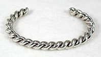 Navajo Sterling Silver Twist Bracelet 