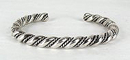 Navajo Sterling Silver Twist Bracelet 