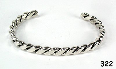 Sterling Silver Navajo Flat Twist Bracelet