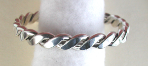 Sterling Silver Navajo Flat Twist Bracelet