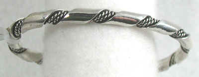 Hand made Native American Indian Jewelry; Navajo Sterling Silver Navajo bracelet