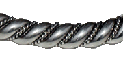Navajo Sterling Silver Twist Bracelet 