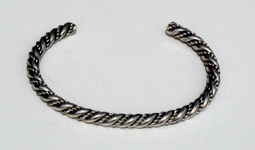 Navajo Sterling Silver Twist Bracelet 