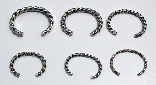 Sterling Silver Twist Bracelets
