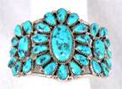 Hand made Native American Indian Jewelry; Navajo Sterling Silver bracelet