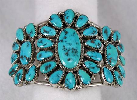 Hand made Native American Indian Jewelry; Navajo Sterling Silver horse bracelet