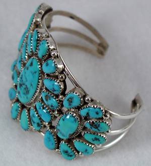 Hand made Native American Indian Jewelry; Navajo Sterling Silver horse bracelet