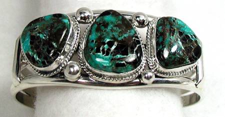 Hand made Native American Indian Jewelry; Navajo Sterling Silver horse bracelet