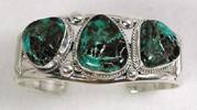 Hand made Native American Indian Jewelry; Navajo Sterling Silver bracelet