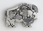 Becenti Navajo Sterling Silver Belt Buckle