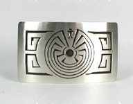 Lindsay Navajo Sterling Silver Belt Buckle