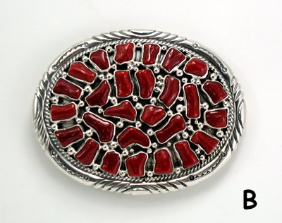 Navajo Sterling Silver Horse belt buckle