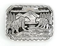 Navajo Sterling Silver Belt Buckle