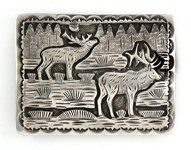 Navajo Sterling Silver Belt Buckle