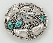 Navajo Sterling Silver Belt Buckle
