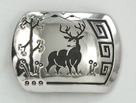 Navajo Sterling Silver Belt Buckle