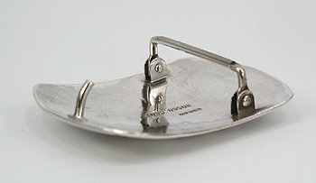 Navajo Sterling silver buck deer belt buckle