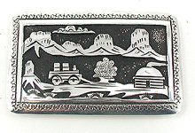 Navajo Sterling Silver Belt Buckle