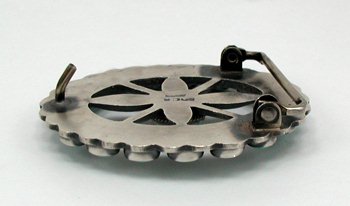 Navajo Sterling Silver Turquoise Turquoise belt buckle 