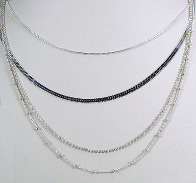 Hand made Native American Indian Jewelry; Navajo Sterling Silver jewelry chains