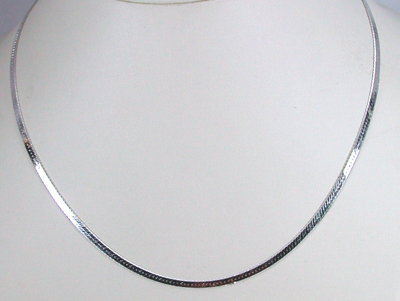 Hand made Native American Indian Jewelry; Navajo Sterling Silver jewelry chains